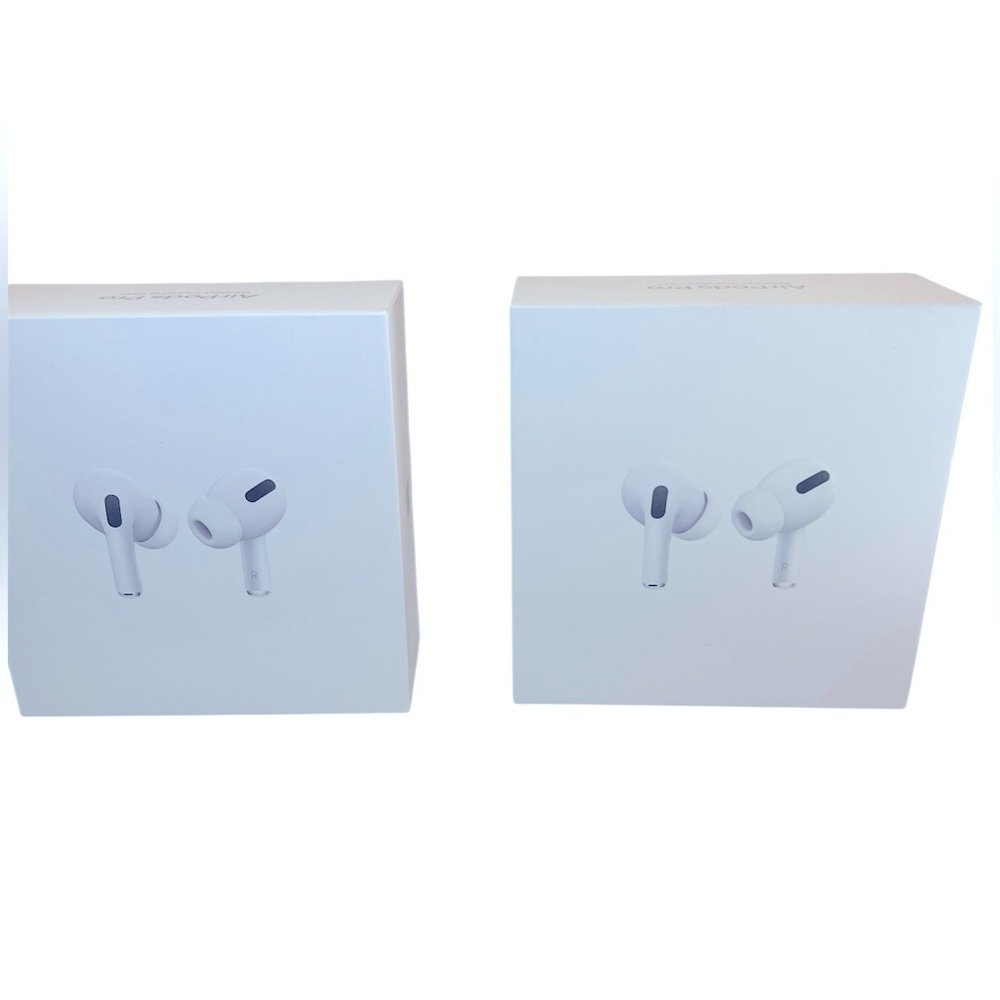 EMPTY BOXES ONLY—White Wireless Apple Earbuds AirPods Pro.